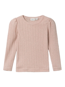 Name It Glimmer Hulmønster Bluse Ohusa Rose Smoke
