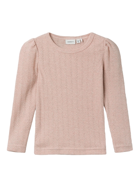 Name It Glimmer Hulmønster Bluse Ohusa Rose Smoke