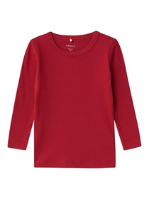 NAME IT Rib Bluse Kabo Jester Red