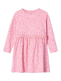 NAME IT Modal Rib Kjole Olea Candy Pink
