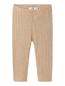 NAME IT Glimmer Leggings Ohusa Oxford Tan