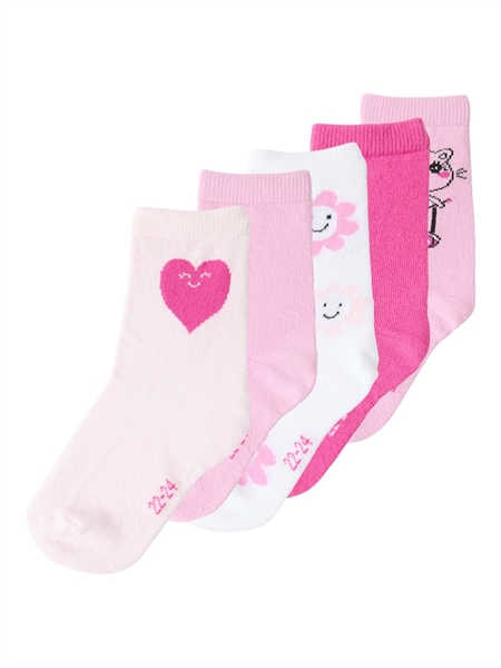 NAME IT 5-Pak Sokker Vinni Pastel Lavender billede