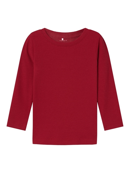 Name It Bluse Jester Red i Rib - Str. 3y 98cm