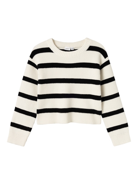 NAME IT Kort Striktrøje Nilla Jet Stream billede