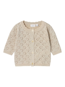 NAME IT Glimmer Cardigan Riglitter Frosted Almond