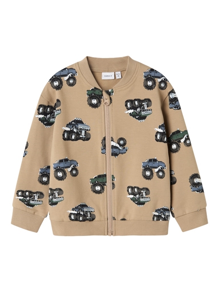 Name It Seb Sweat Cardigan - Weathered Teak