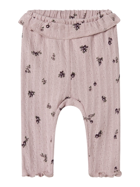 NAME IT Hulmønster Leggings Lower Burnished Lilac
