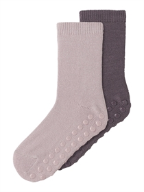 NAME IT 2 Pak Uld Sokker Wak Shadow Gray