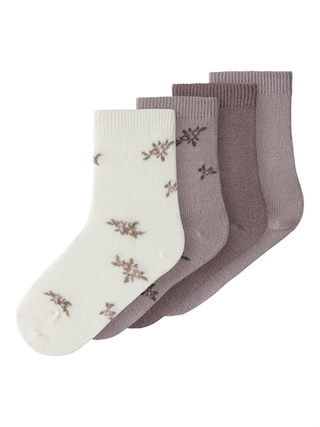 NAME IT Uld 4-Pak Sokker Wak Shadow Gray