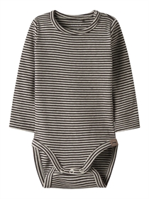 NAME IT Langærmet Body Berro Seal Brown
