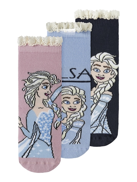 Name It Mini Sokker Windsurfer Med Elsa Motiv 3-pak - Str. 31/33