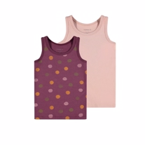 NAME IT 2-Pak Basis Tanktops Prune Purple