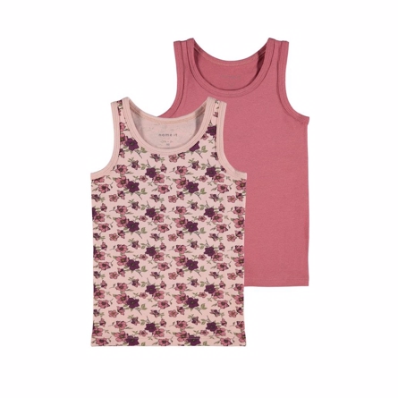 NAME IT 2-Pak Basis Tanktops Deco Rose Flower