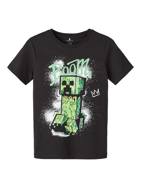 NAME IT Minecraft T-shirt Jom Black