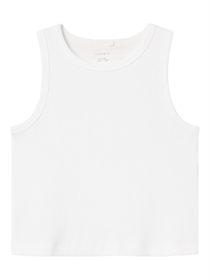 NAME IT Kort Rib Top Nakal White