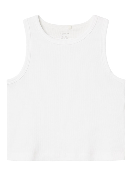 NAME IT Kort Rib Top Nakal White billede