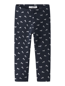 NAME IT Sweat Fleece Leggings Tavina Dark Sapphire Glitter unicorn