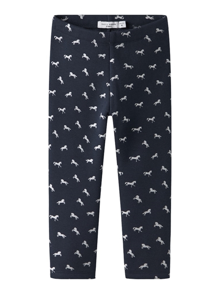 NAME IT Sweat Fleece Leggings Tavina Dark Sapphire Glitter unicorn