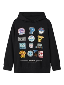 NAME IT Pokemon Jimm Sweat Hoodie Black