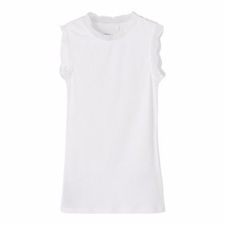 9: NAME IT Modal Blonde Tanktop Runi Bright White