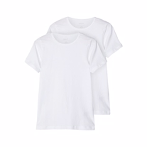 NAME IT 2-Pak Basis T-shirts Hvid