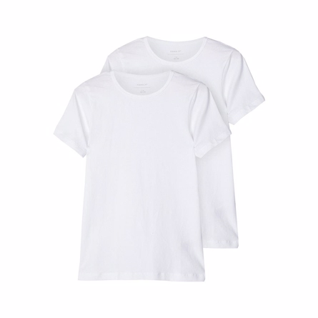 NAME IT 2-Pak Basis T-shirts Hvid
