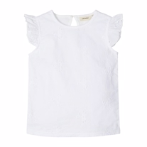 LIL ATELIER Broderi Anglaise Top Gana White