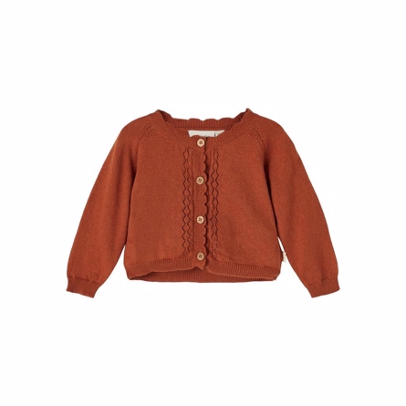 LIL ATELIER Merinould Cardigan Fisa Glazed Ginger