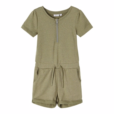 NAME IT Glimmer Playsuit Filla Deep Lichen Green