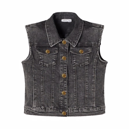 NAME IT Denim Vest Batilo Medium Grey