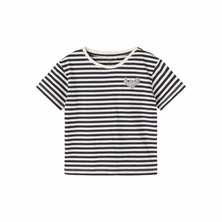 NAME IT Stribet Tee Fai Dark Navy