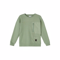 NAME IT Sweatshirt Delal Hedge Green