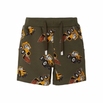 NAME IT JCB Sweat Shorts Miguel Olive Night