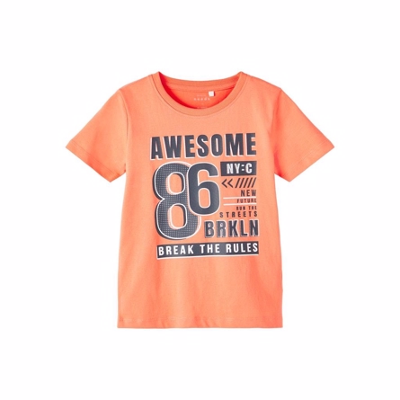 NAME IT Tee Victor Peach Echo