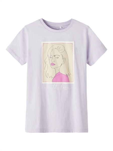 NAME IT Tee Brigita Purple Heather