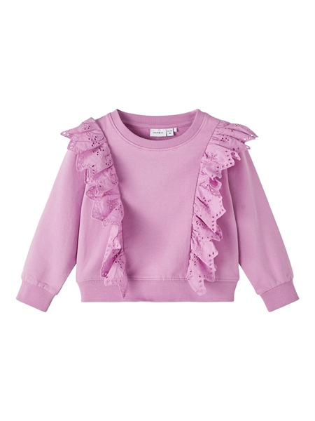Billede af NAME IT Flæse Sweatshirt Osmina Smoky Grape