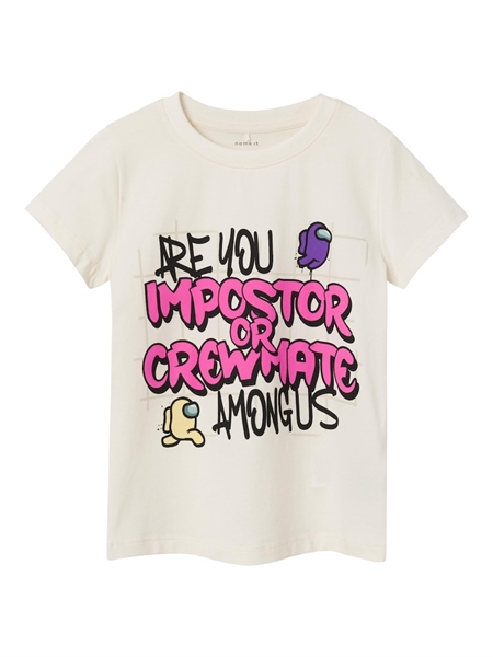NAME IT Among Us T-shirt Jojora White Alyssum