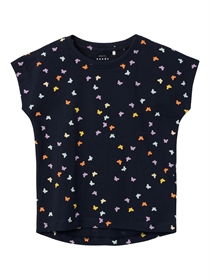 NAME IT Kortærmet T-shirt Vigga Dark Sapphire Butterfly