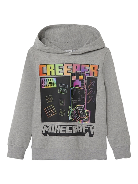 Name It Minecraft Sweatee Shirt Jiz Grey Melange