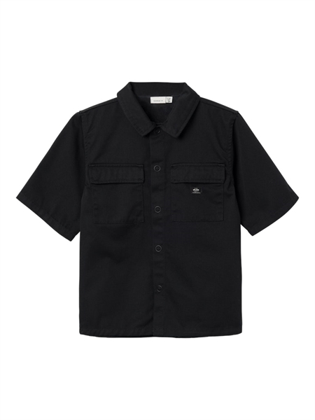 Billede af NAME IT Oversize Twill Skjorte Hugo Black