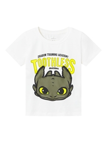 NAME IT Dragon T-shirt Apron Bright White