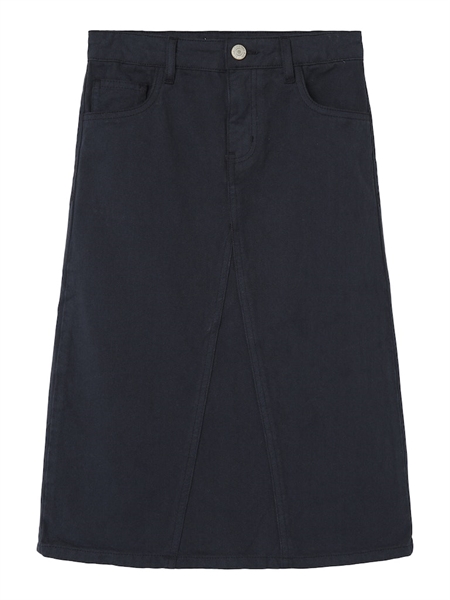 NAME IT Lang Denim Nederdel Rose Dark Navy