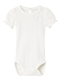 NAME IT Kortærmet Body Happy Cloud Dancer