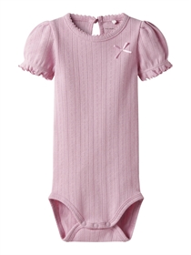 NAME IT Kortærmet Body Happy Cameo Pink