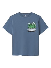 NAME IT Minecraft T-shirt Mamun Blue Mirage