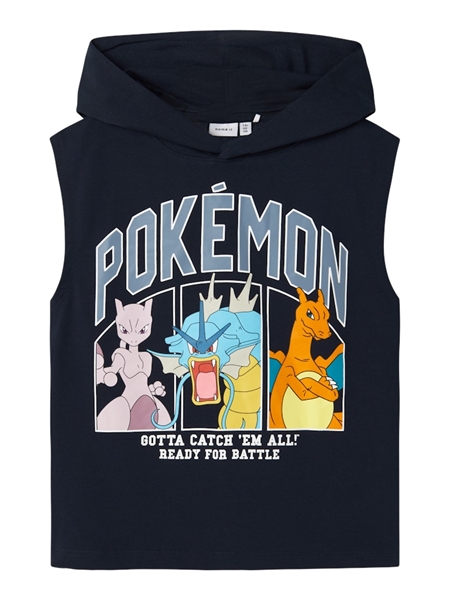 Name It Pokemon Mos Sweat Hætte Vest - Navy Blazer