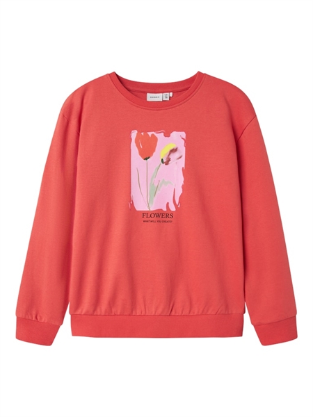 NAME IT Magisk Sweatshirt Fatima Spiced Coral billede