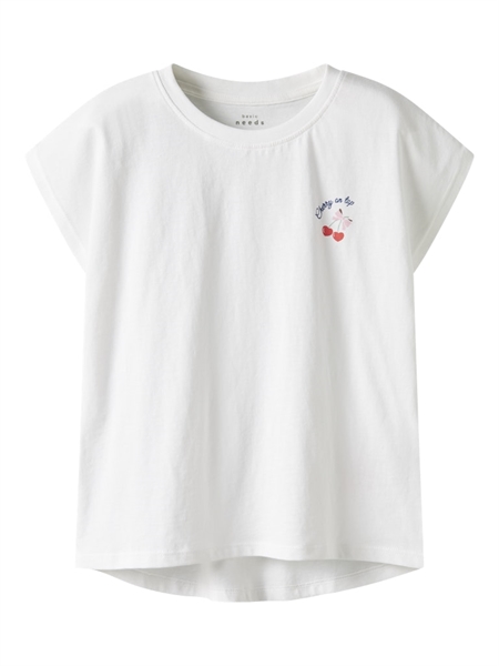 NAME IT T-shirt Varutti Bright White Cherry