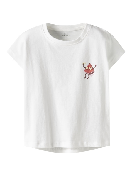 NAME IT T-shirt Varutti Bright White Watermelon