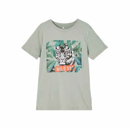 NAME IT Tee Herry Iceberg Green